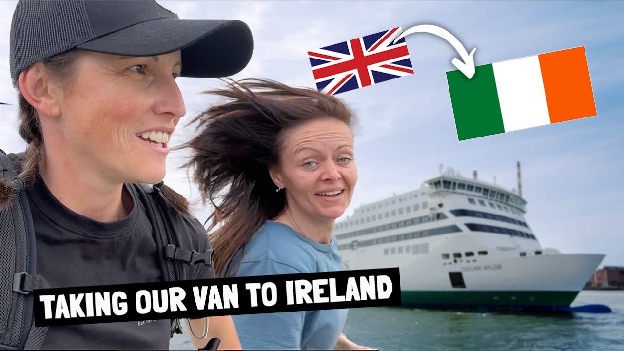 Our campervan road trip in IRELAND begins - ferry from UK to Ireland 🇮🇪