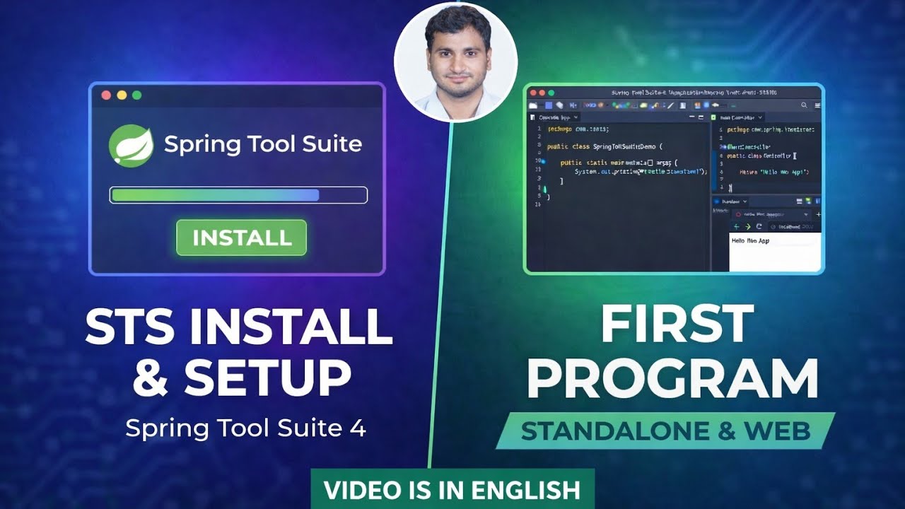 Spring Tool Suite (STS) 4 Installation & First Program | Java Spring Boot for Beginners