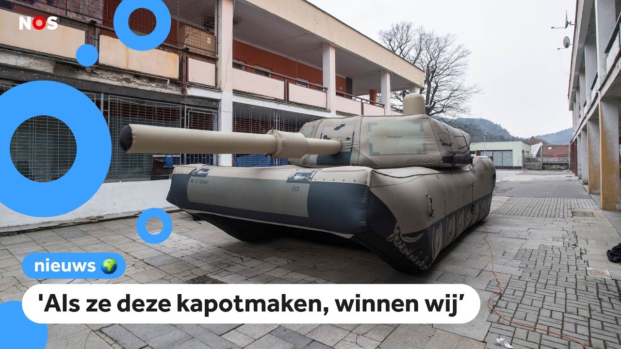 Deze opblaasbare tanks moeten Rusland foppen