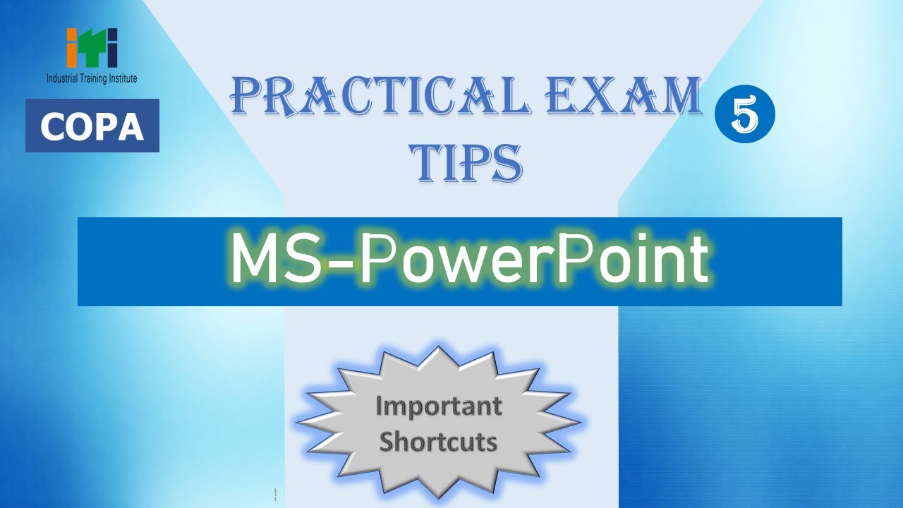 Important Tips for Practical Exam - PowerPoint | ITI COPA | Malayalam