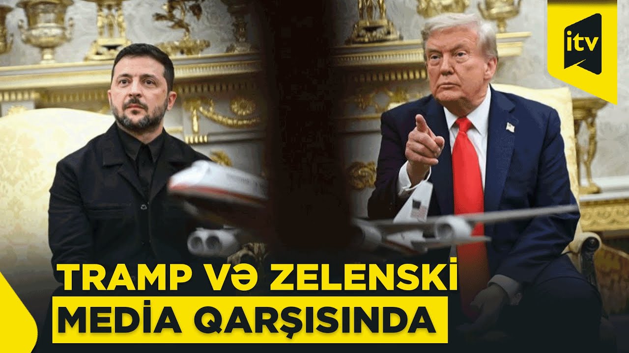 Tramp və Zelenski jurnalistlərin suallarını cavablandırdı