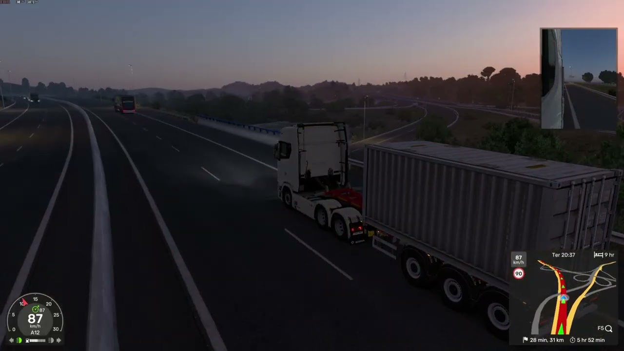 Dia 03, carga rápida de contêiner no Euro Truck Simulator.