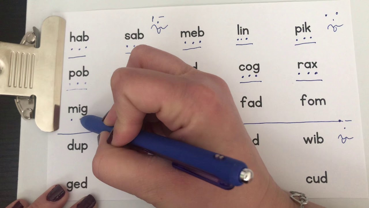 Nonsense Words Reading Practice 1