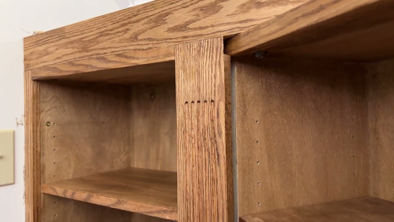 Finished Murphy door bookcase with hidden room