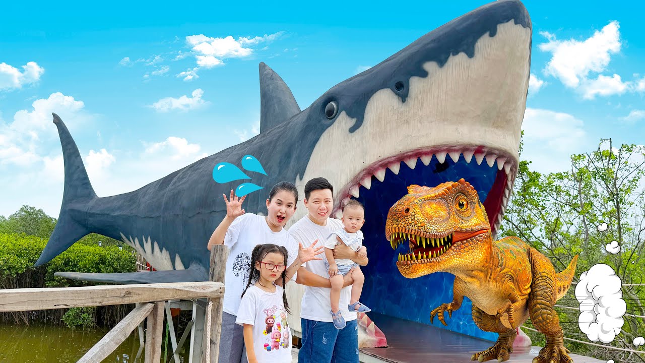 Changcady cùng em Táo đi vào rừng ngập mặn, tìm thấy rất nhiều khủng long