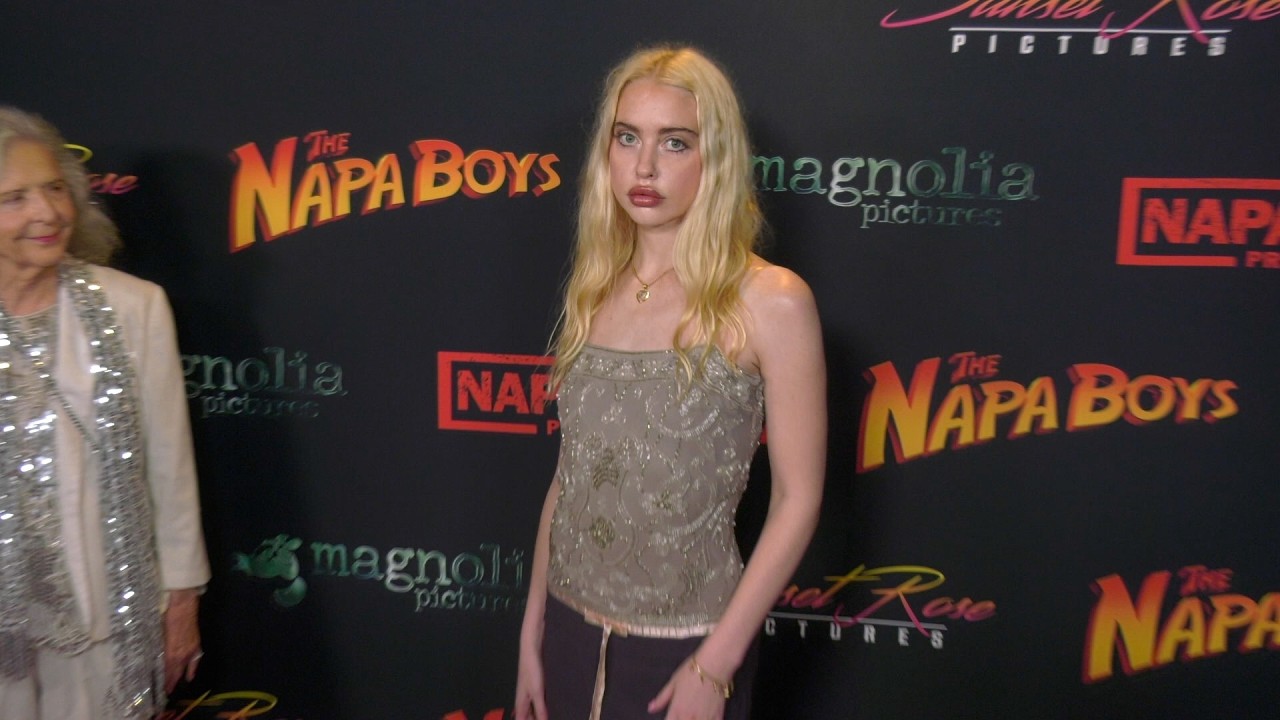 Chloe Cherry on the red carpet at the Los Angeles premiere screening of 