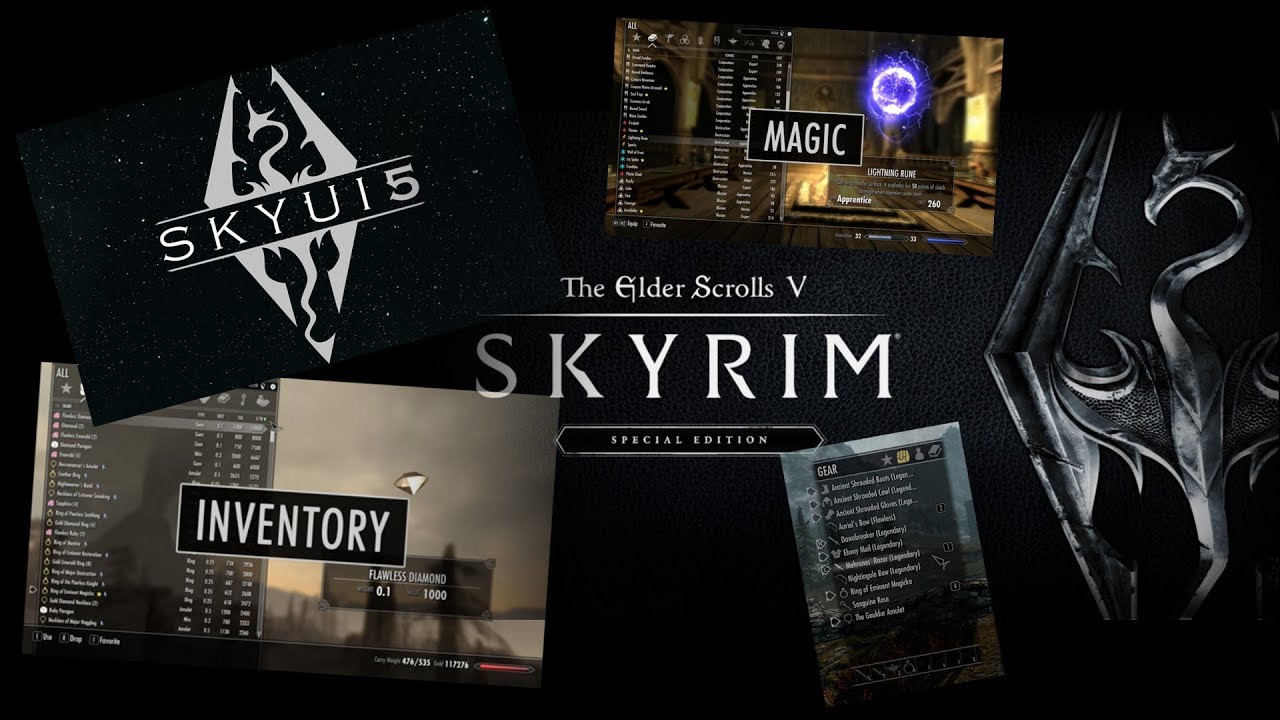 SKYRIM Special Edition Mod : SkyUI