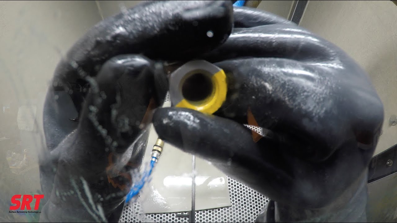 Vapor Blasting a NASCAR Lug Nut | Surface Refinishing Technology