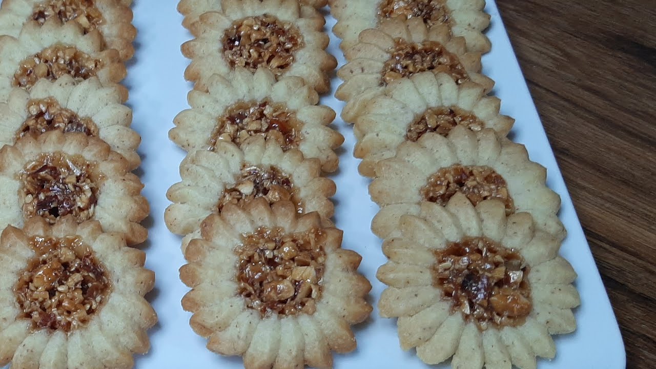 recette des biscuits ROMIAS وصفة بسكوي نوار الشمس بطريقة مفصلة
