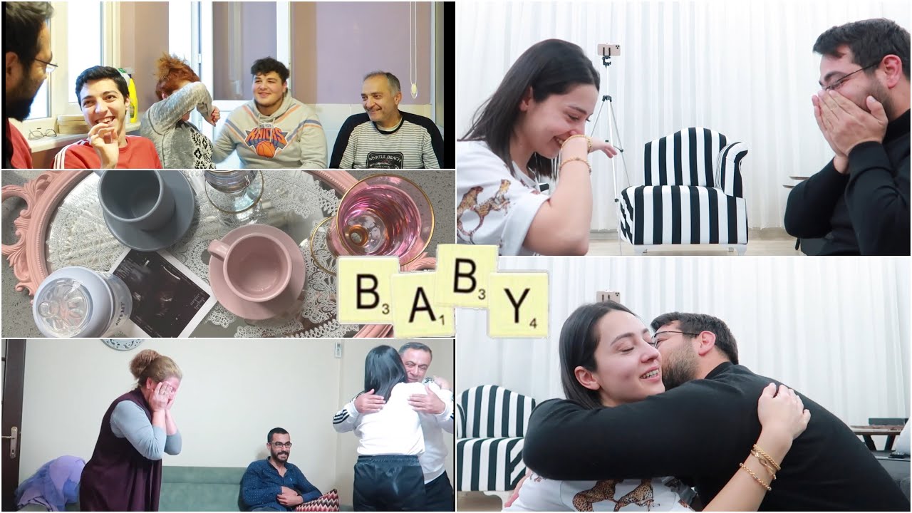 HAMİLE OLDUĞUMU NASIL SÖYLEDİM - KİM NE TEPKİ VERDİ ? 🤰🏻HEM GÜLDÜK HEM AĞLADIK ♥️