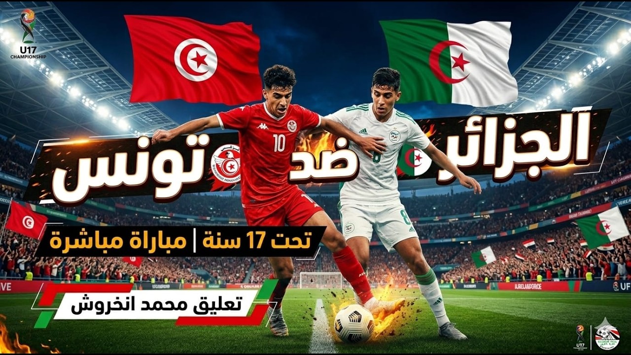 Tunisie  u17 vs Algieria u17 / مباشر تونس ضد الجزائر تحت 17