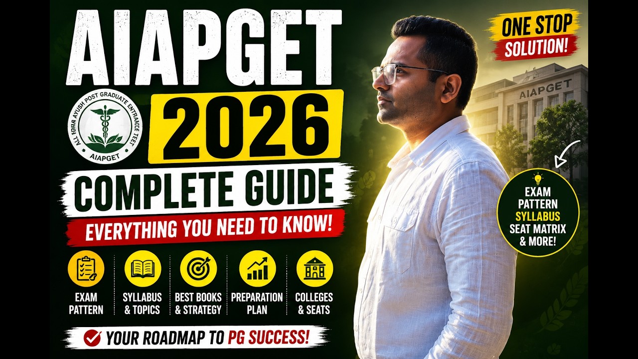 AIAPGET 2026 Complete Preparation Plan | From Zero to Rank