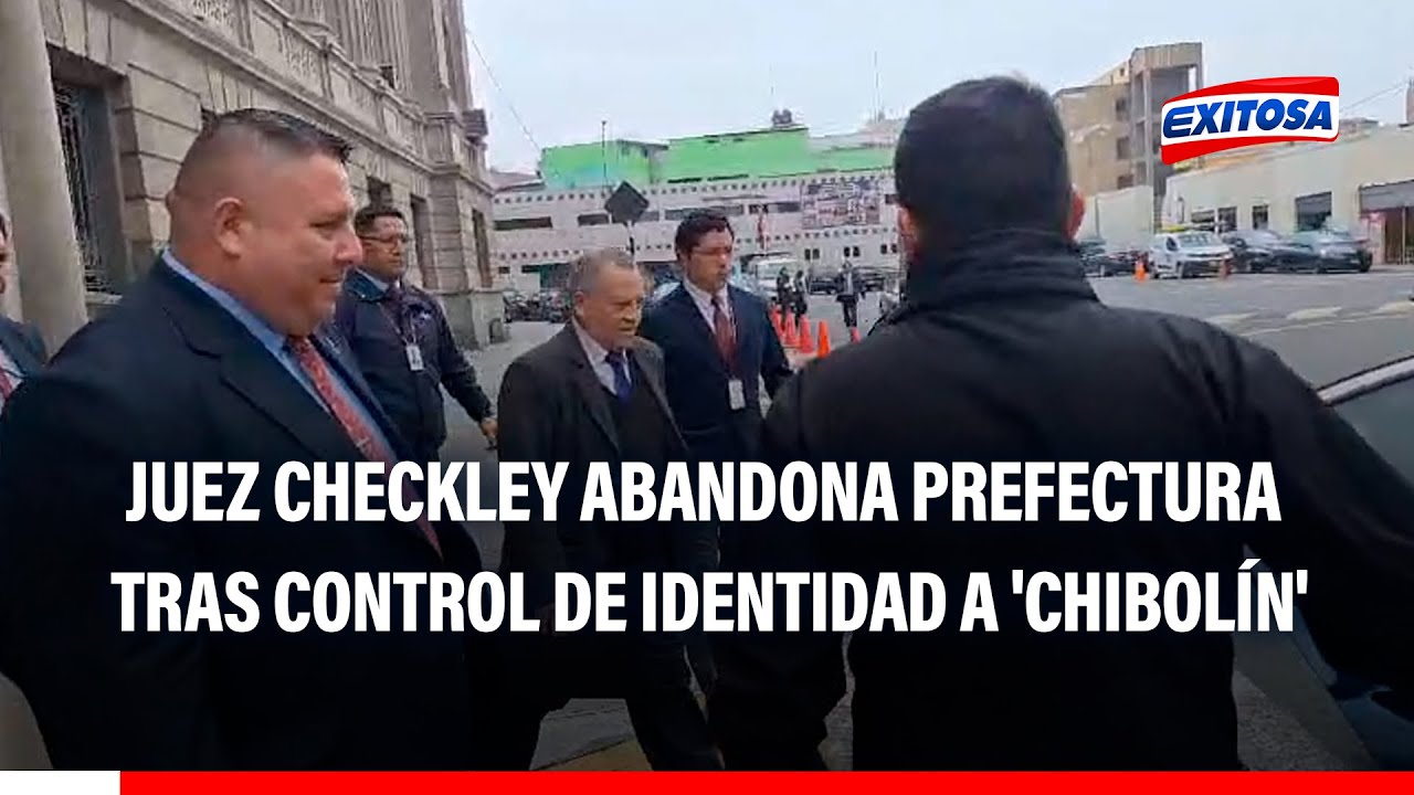 🔴🔵Juez Checkley abandona prefectura tras control de identidad a Andr&eacute;s Hurtado