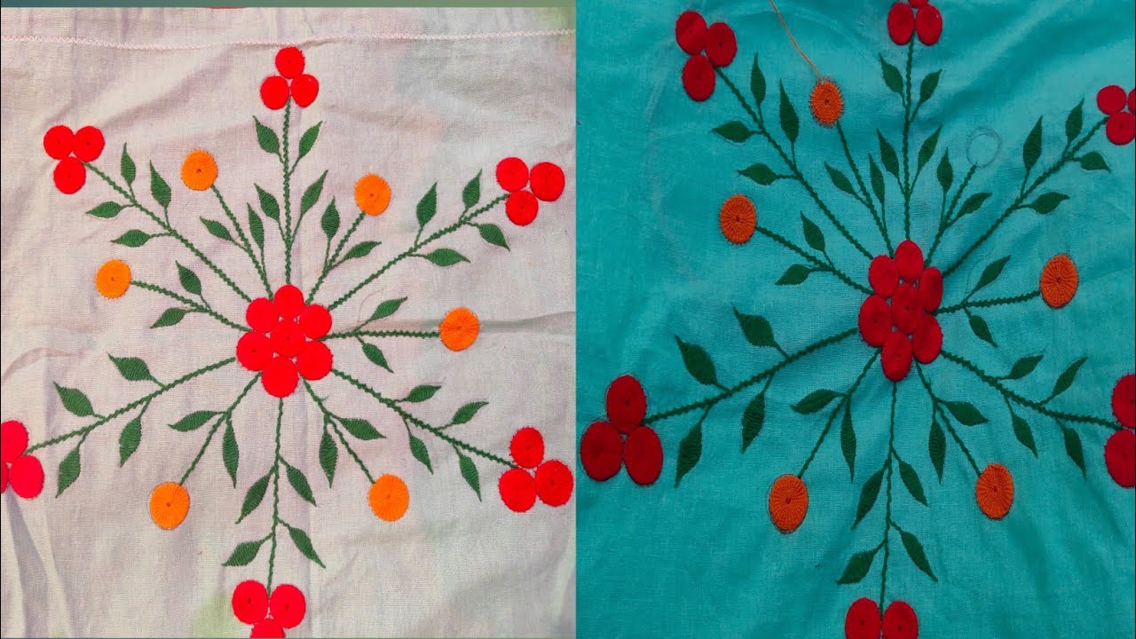 Latti wale dhage se bnaye rose design takiya । takiya ka design @Aarohisabbuofficial