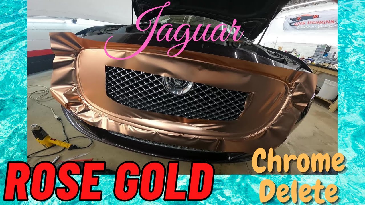 How to use Satin Rose Gold Chrome for a Chrome Delete on a Jaguar 