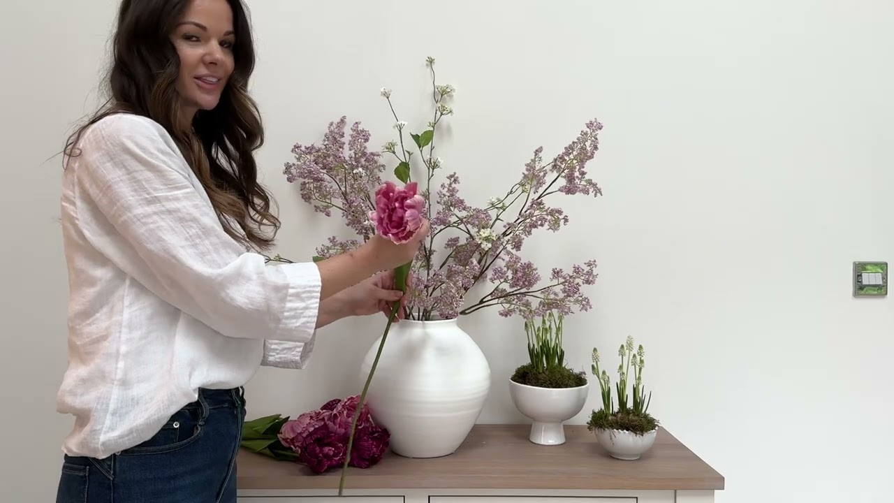 How to arrange: Faux Spring Tulip Arrangement