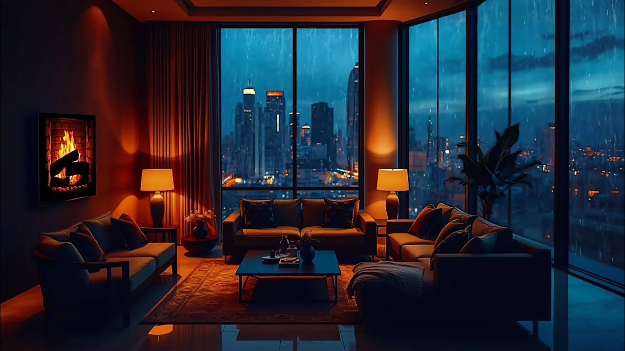 [LIVE] Cozy Night Ambience 🌧️ Rain And Thunder Sounds for Deep Sleep, Relax, Meditation