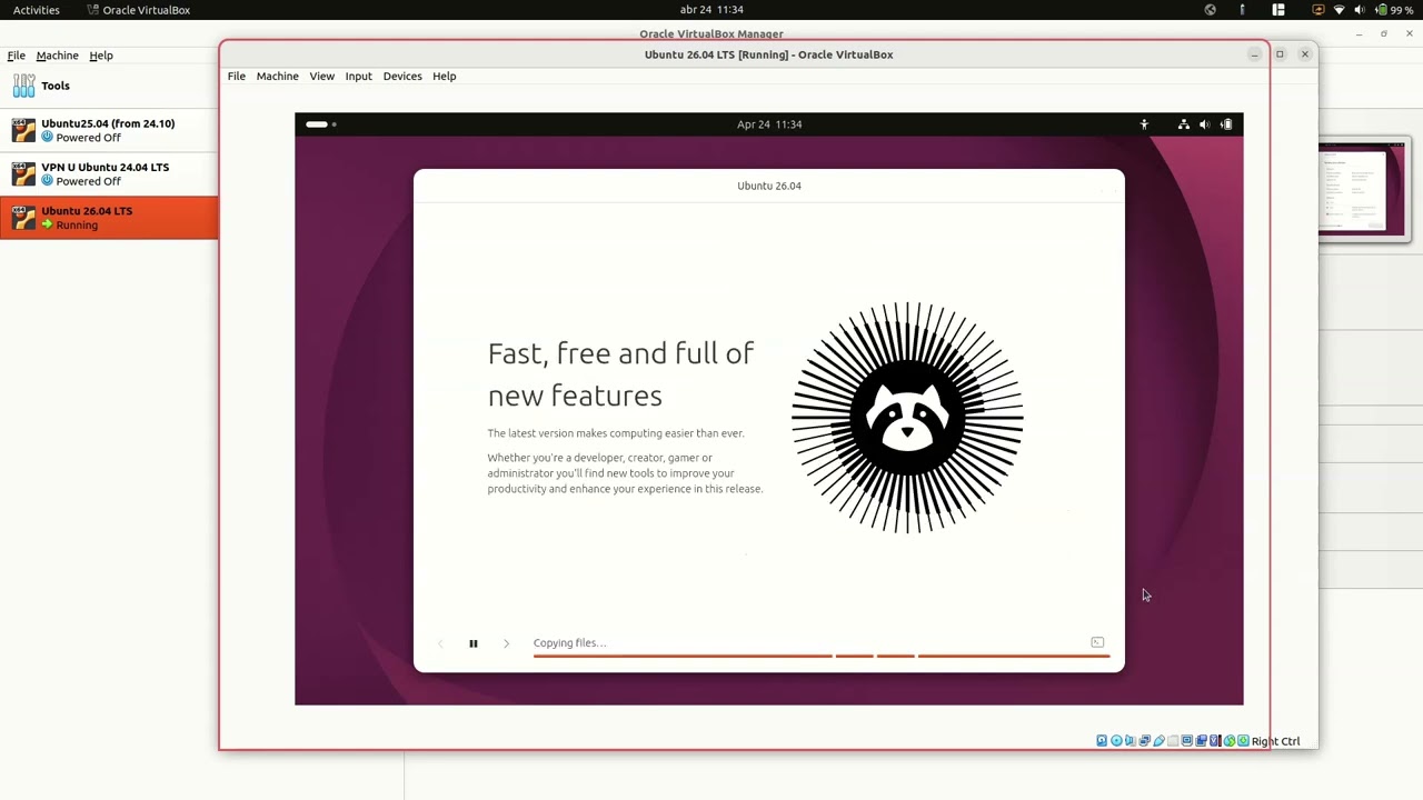 Install Ubuntu 26.04 Desktop in VirtualBox