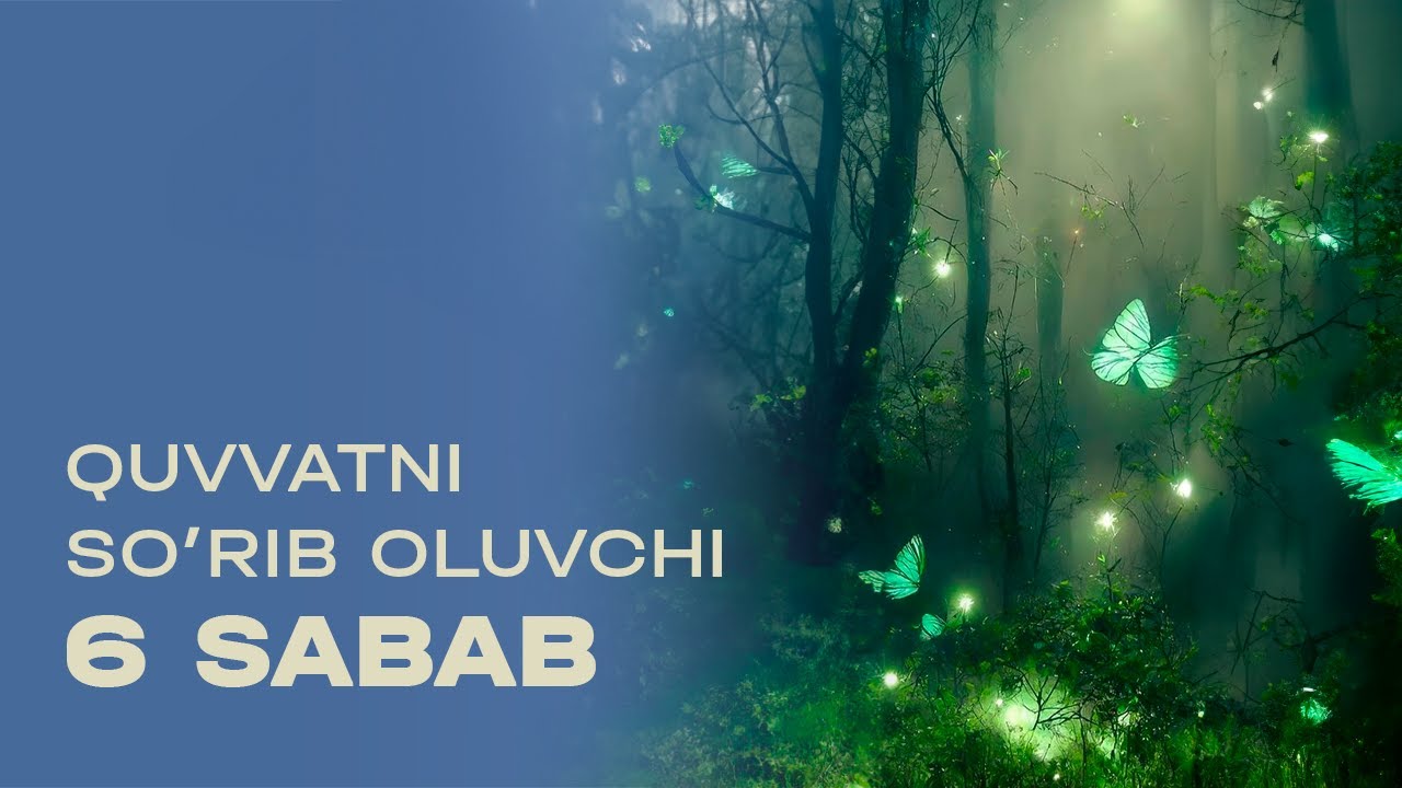 Hayotga qiziqishingiz yo’qligi sababi. Quvvatni so’rib oluvchi 6 sabab.