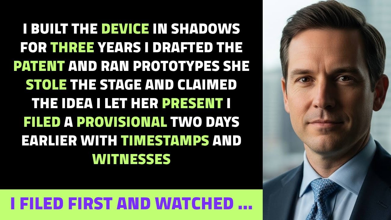 My Assistant Took Credit for My Patent. So I Let Her Present—Then Filed Right Before the Meeting...