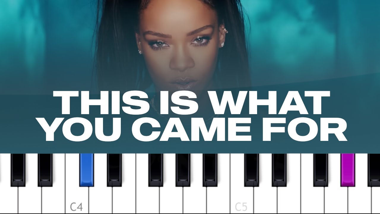 Calvin Harris, Rihanna - This Is What You Came For (piano tutorial)