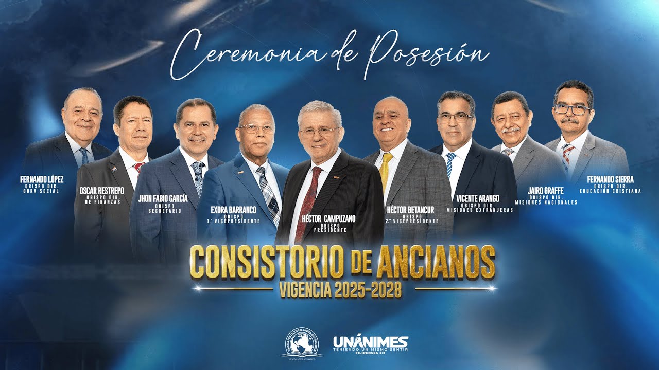 Ceremonia de posesión del Honorable Consistorio de Ancianos, vigencia 2025 - 2028.