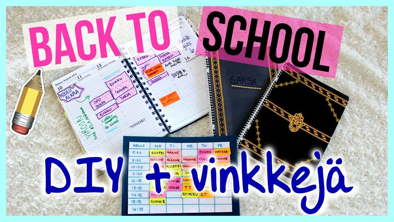 DIY koulutarvikkeet + vinkkejä | Sleeping Beauty 2015