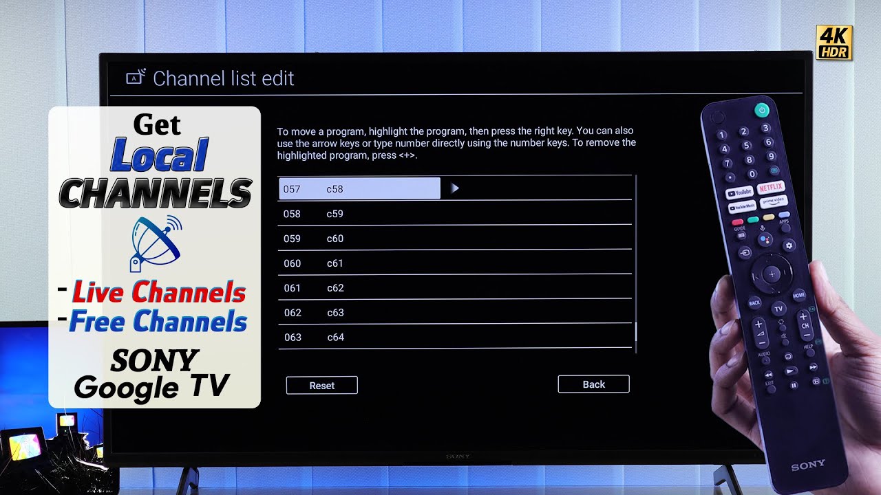 Sony Google TV: How to Set Up Local Channels! [Scan/Tuning]