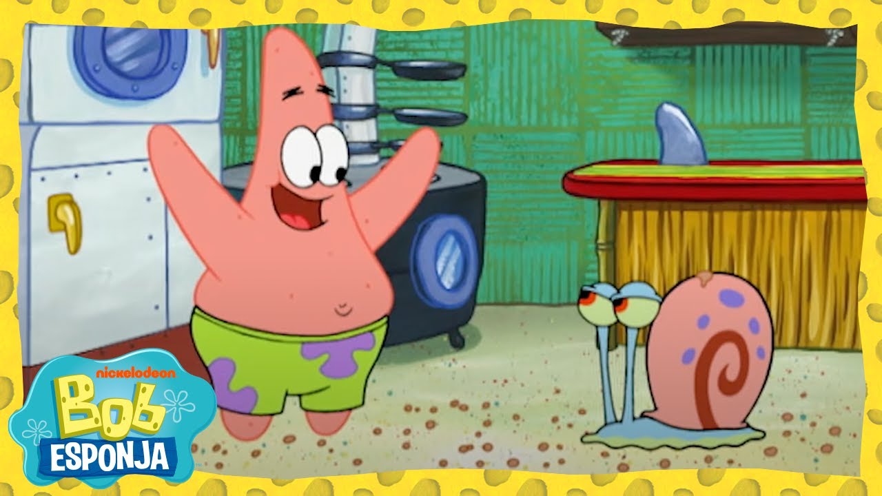 Bob Esponja | ¡¿Patricio cuida a Gary?! | Bob Esponja en Español