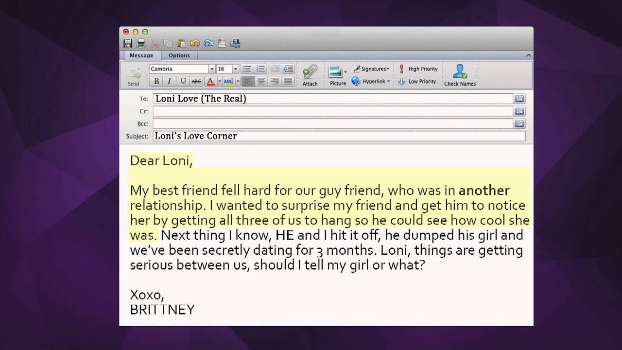 Loni&rsquo;s Love Corner