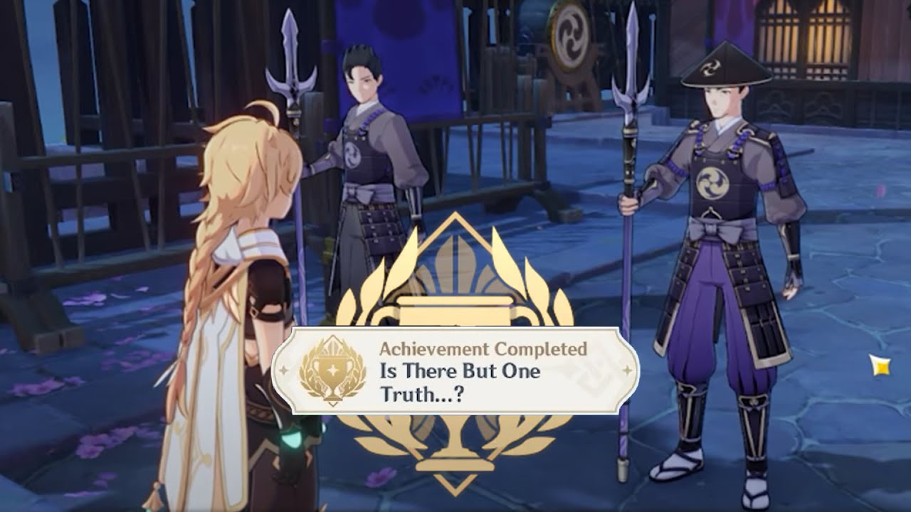 Only 10% traveler Get this Is There But One Truth Achievement Genshin Impact