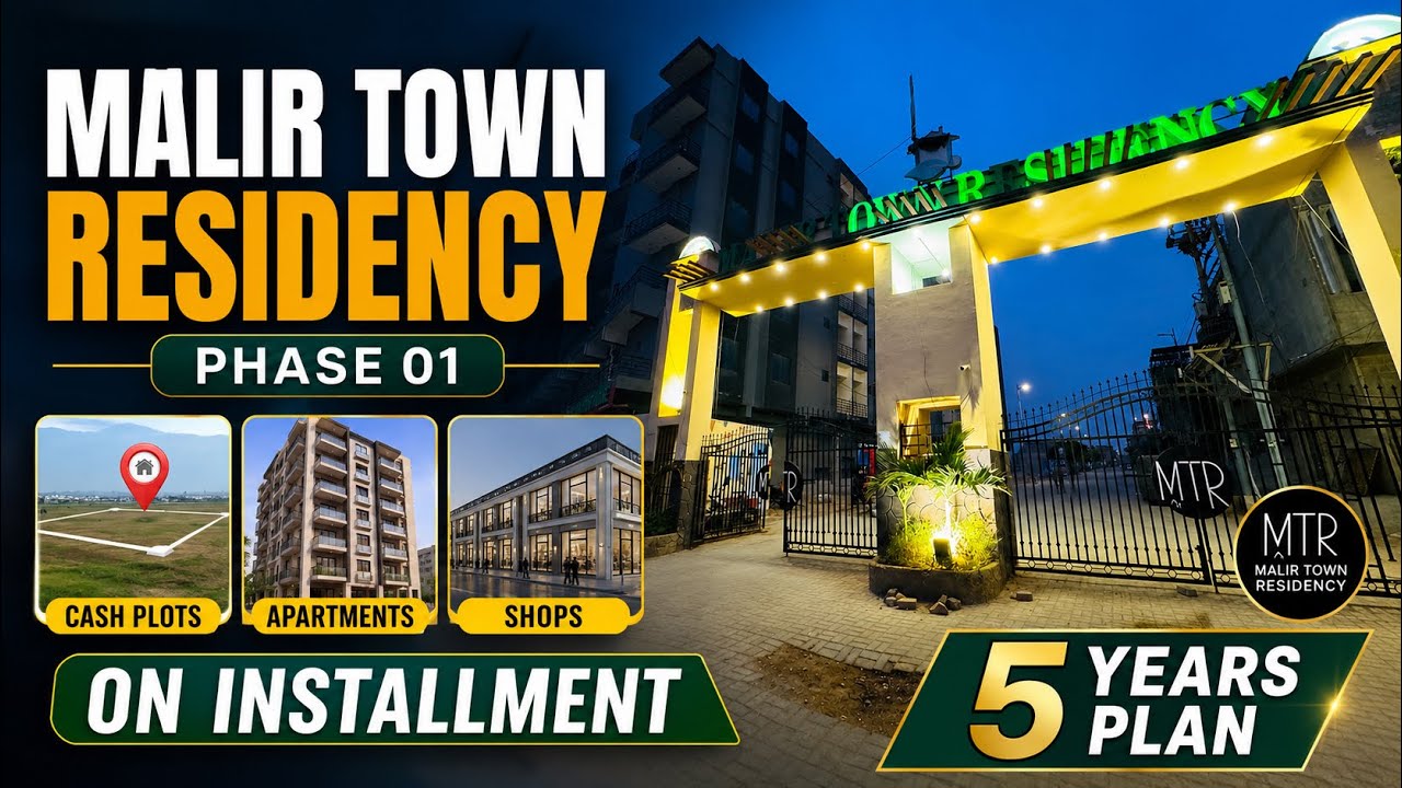 Malir Town Residency Phase 01 | Cash Plots , Shops & Apartments | #gfsbuilders 