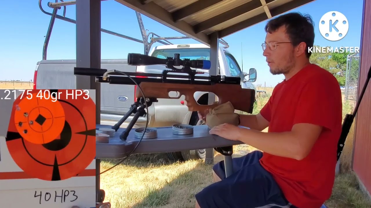 testing 40gr 22cal slugs.  kral puncher breaker