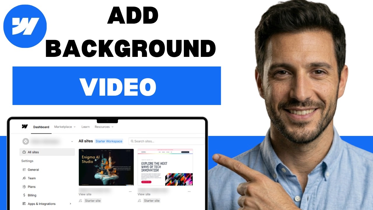 How To Add Background Video To Webflow (full guide)
