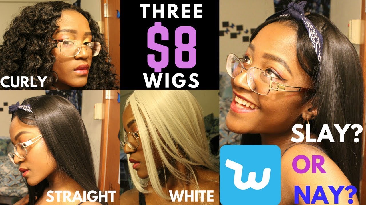 I Bought $8 WIGS From WISH … SLAY or NAY !?!?