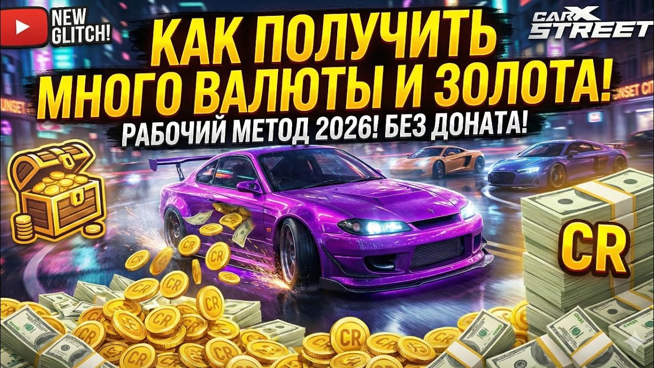CARX STREET: НОВЫЙ СПОСОБ ПОЛУЧЕНИЯ ВАЛЮТЫ 