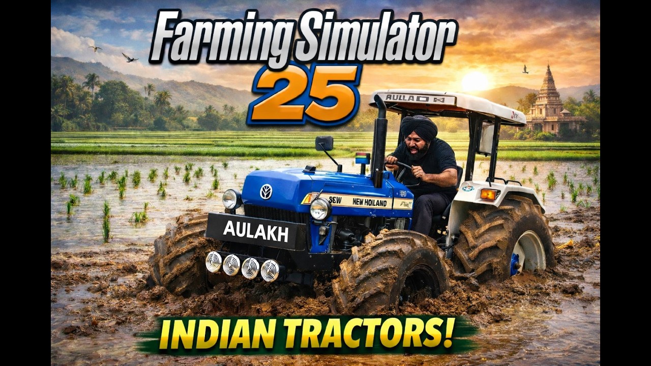 FS25 POWER india tractor #newholland #farming #fs25live #jhondeer