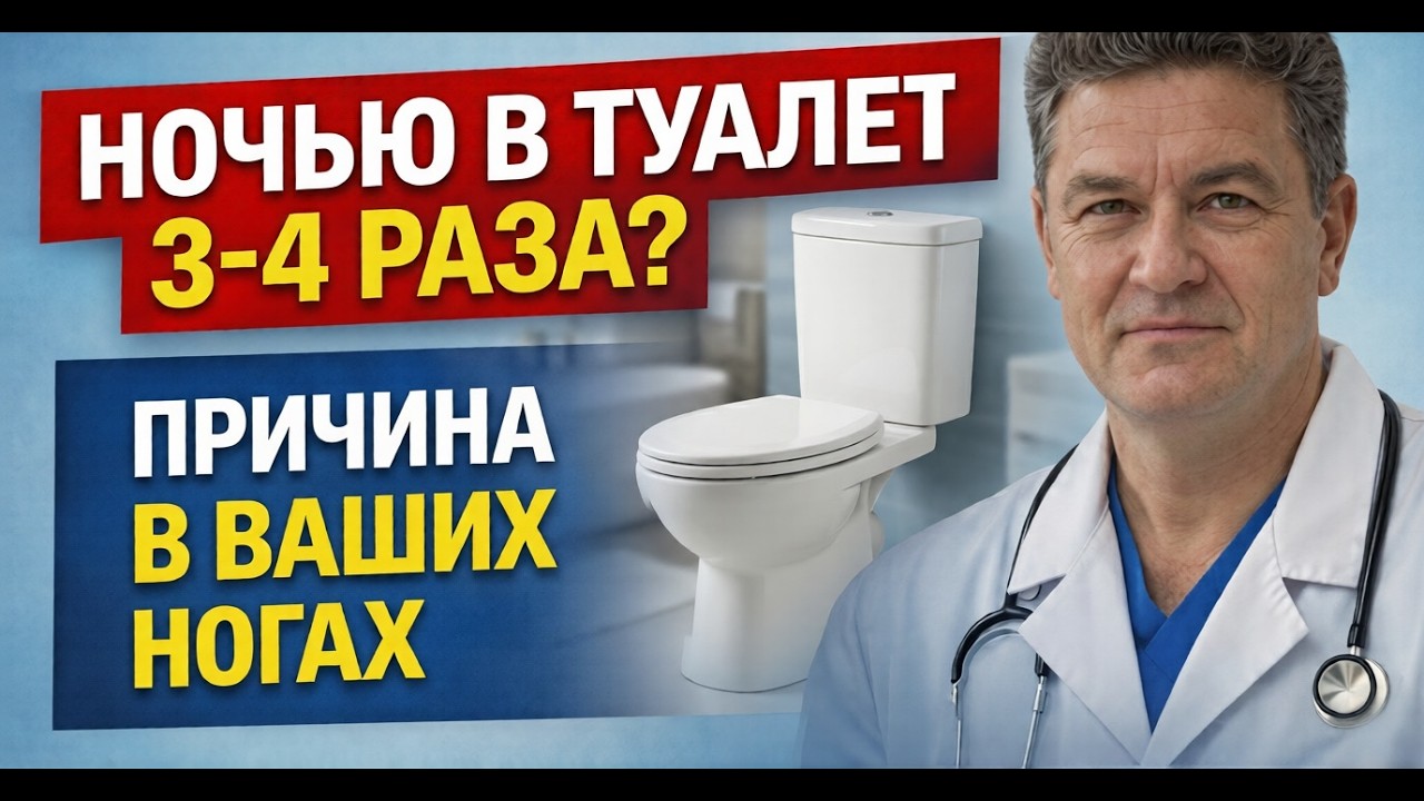 Часто встаёте ночью в туалет? Причина не в почках — простое решение для 55+