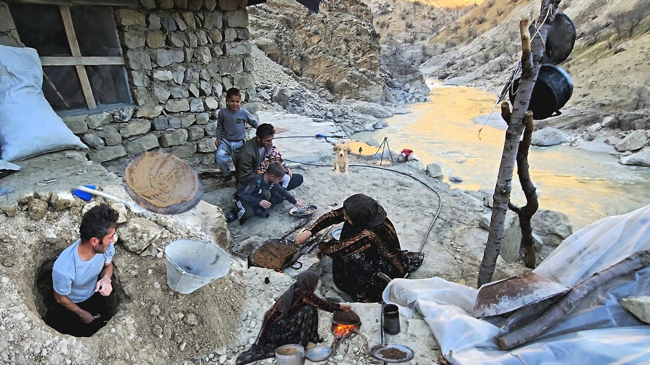  challenge of nomadic family life 🚶‍♂️ | Building a toilet and digging a well in the mountains