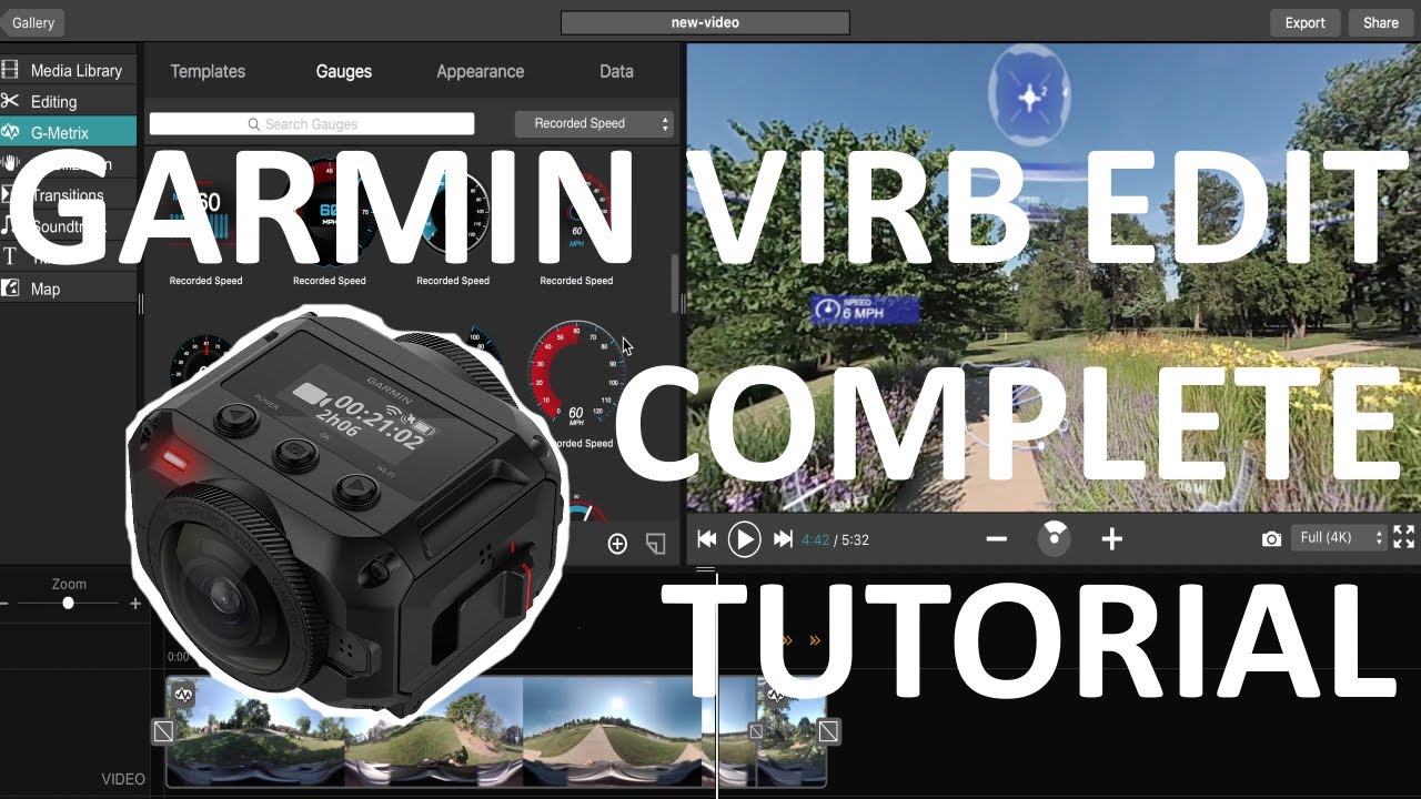 Garmin VIRB Edit Software Complete Walkthrough Tutorial