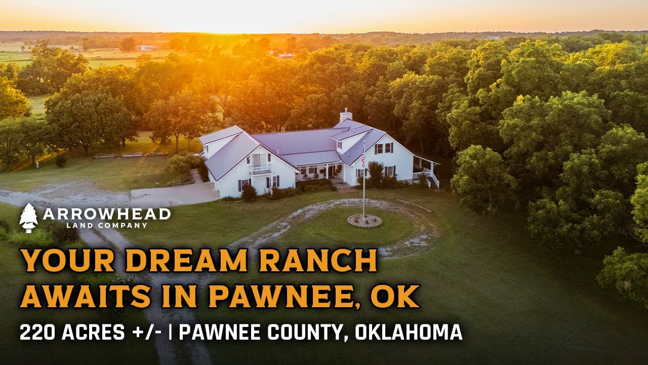 LAND FOR SALE: 220 Acres +/- Near Pawnee, Oklahoma | Farmhouse & Guest House
