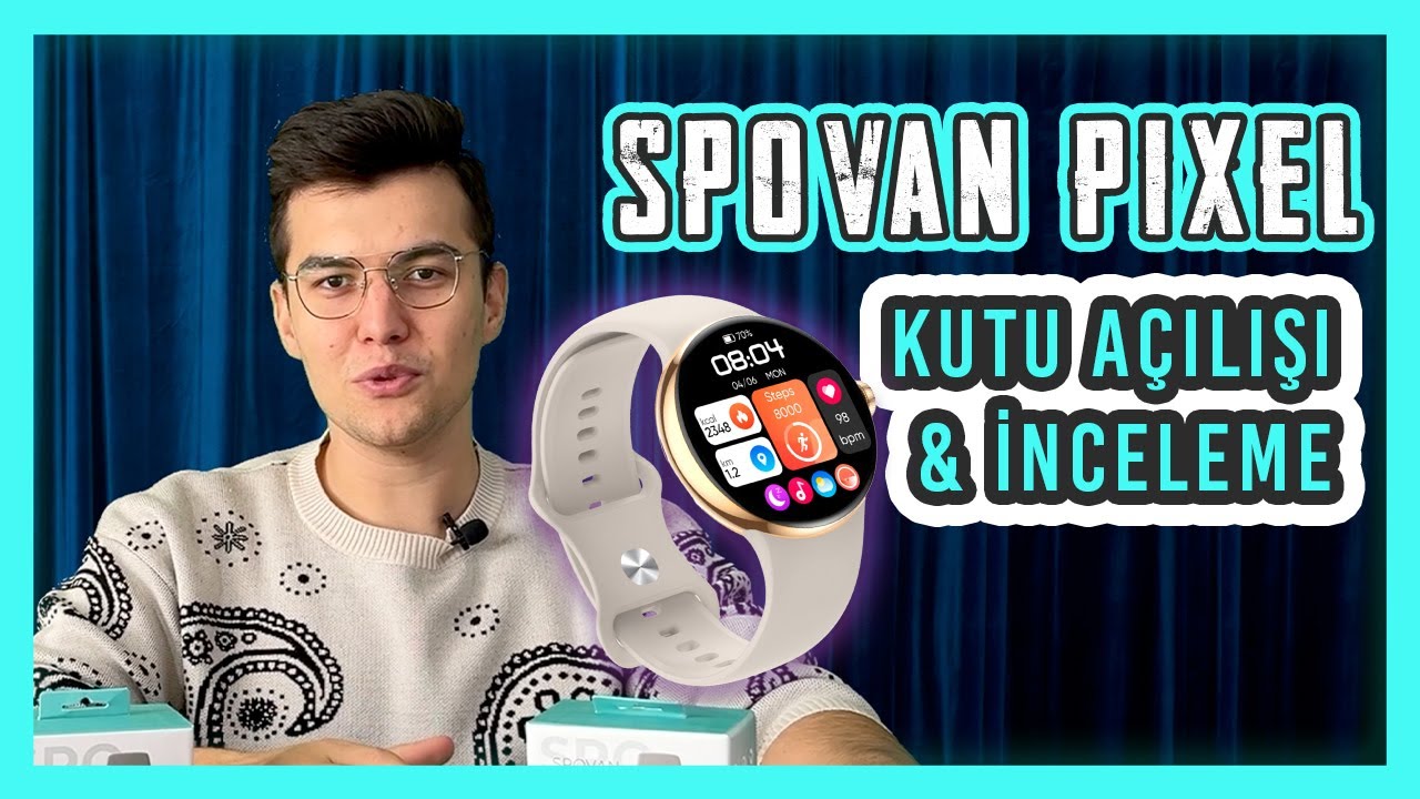 Spovan Pixel Sadelik ve Minimalizmin başlangıcı mı? Akıllı Saat İnceleme #teknoloji #akıllısaat