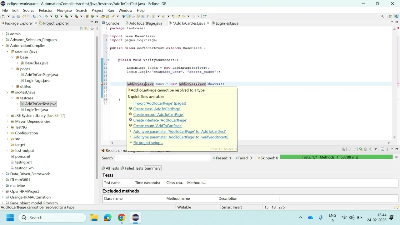 AddToCartTest Demo: E-Commerce Cart Functionality in Action | Part 8