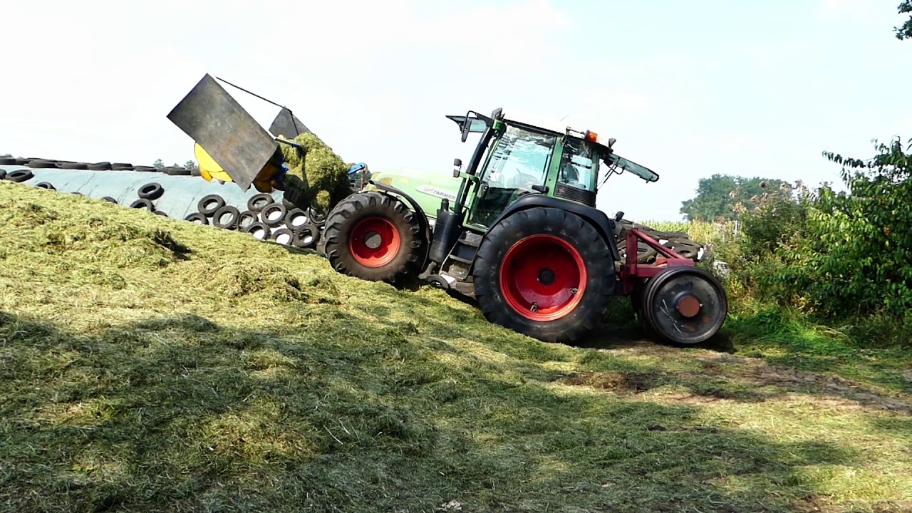 Case 185 cvx + Krone Titan R / 45 GD / Silo fahren