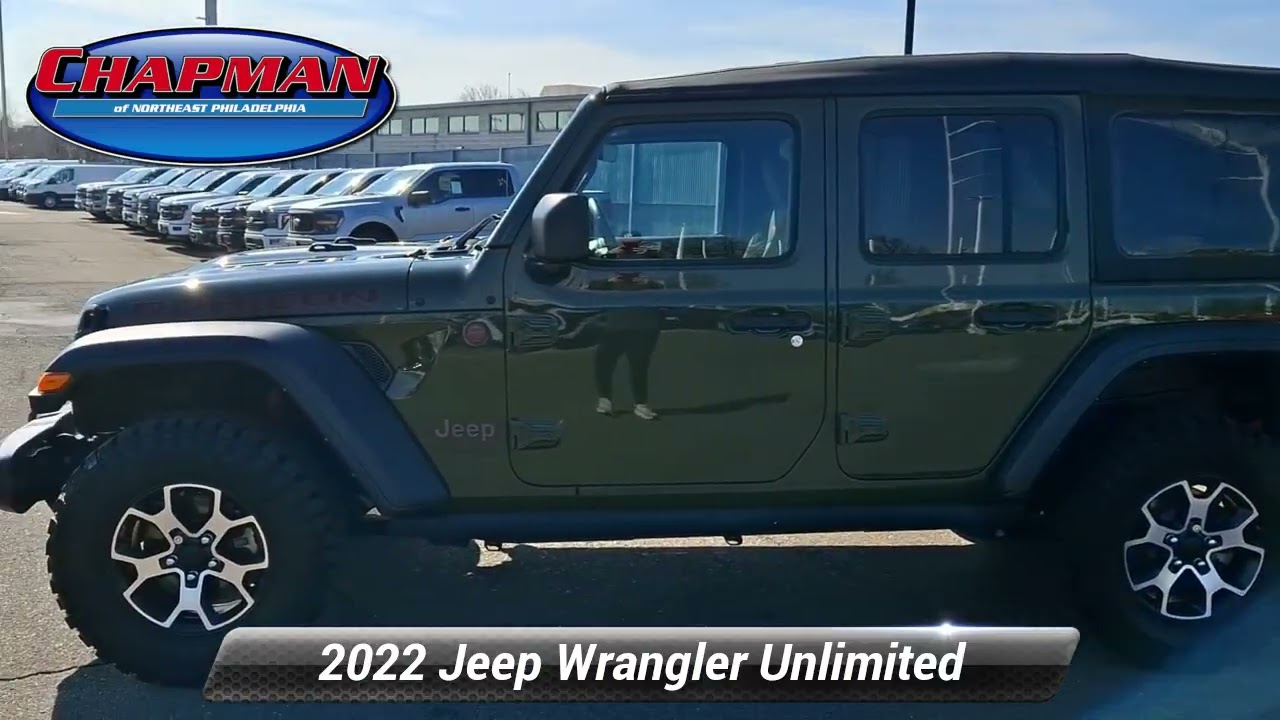 Used 2022 Jeep Wrangler Unlimited Rubicon 4x4, Philadelphia, PA APFLO9247