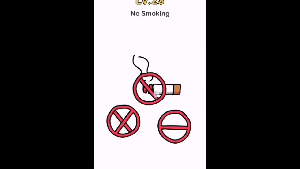 Brain Out level 23 No smoking