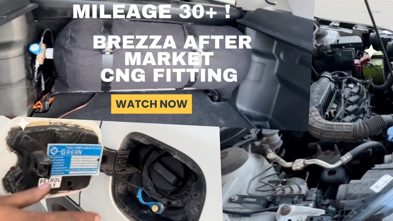 Brezza 2021 After Market CNG fitting | Milage 30+ | BS6 | Petrol | installation mini vlog 