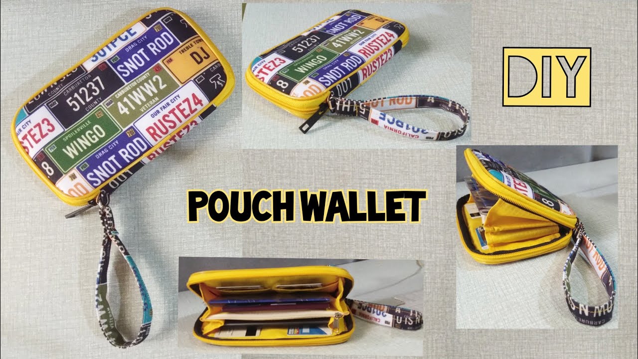 How to make Pouch Wallet / DIY pouch step by step / Cellphone pouch / card holder tutorial