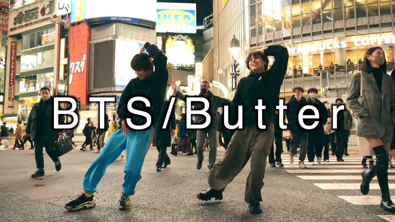 【BTS】渋谷のスクランブル交差点でBTS/Butter踊ってみた！！