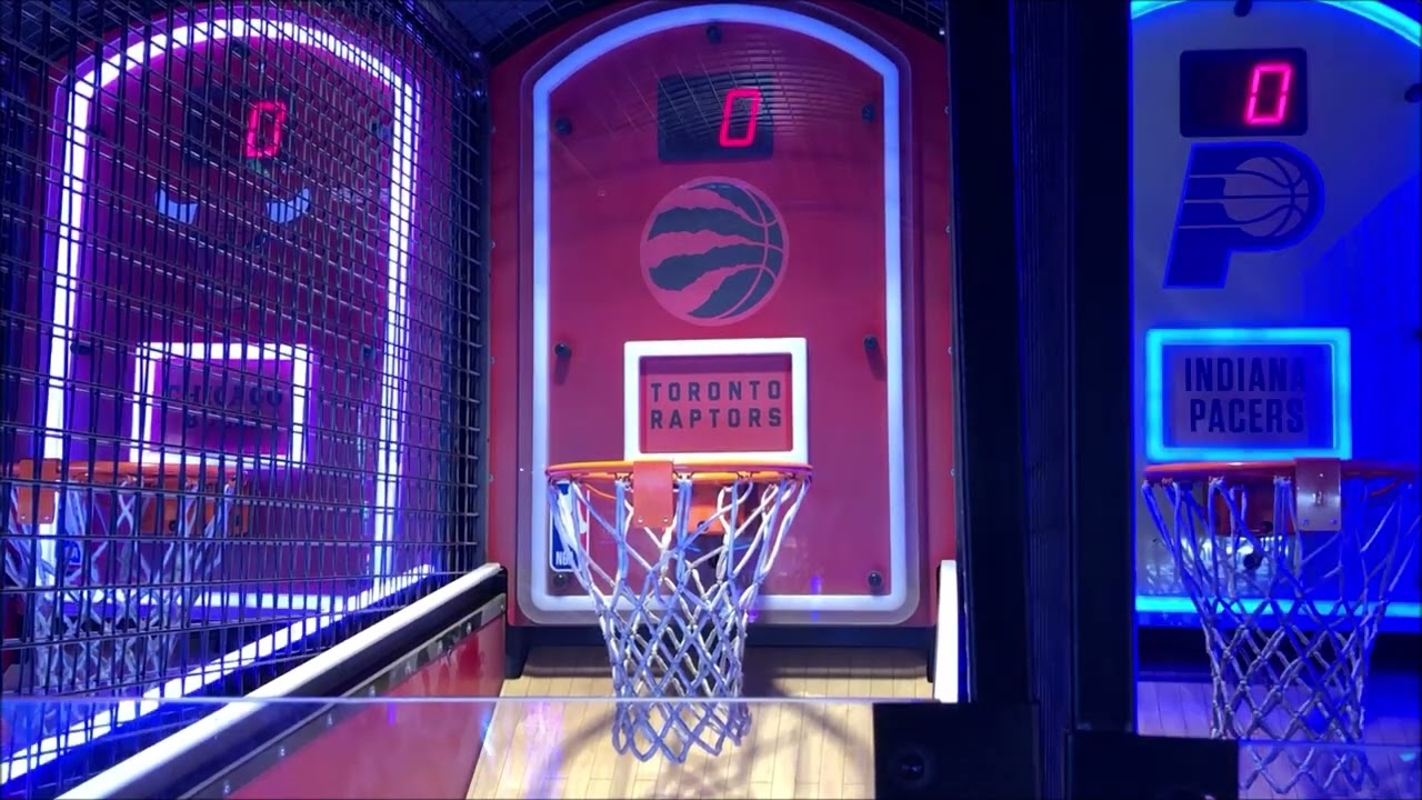 NFL 2 Minute Drill, NBA Hoops, Cat Mario in the Claw Machine and tons of fun at Round 1
